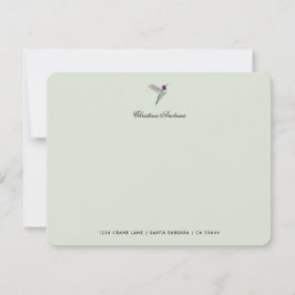 Custom Anna's Hummingbird  Mitteilungskarte