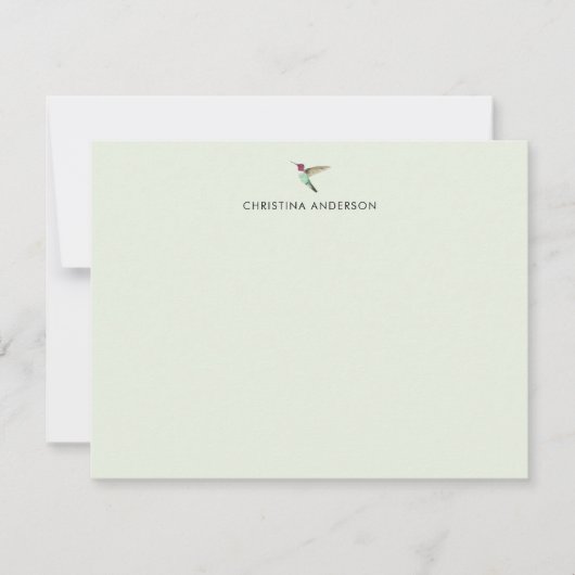 Custom Anna's Hummingbird Mitteilungskarte (Vorderseite)