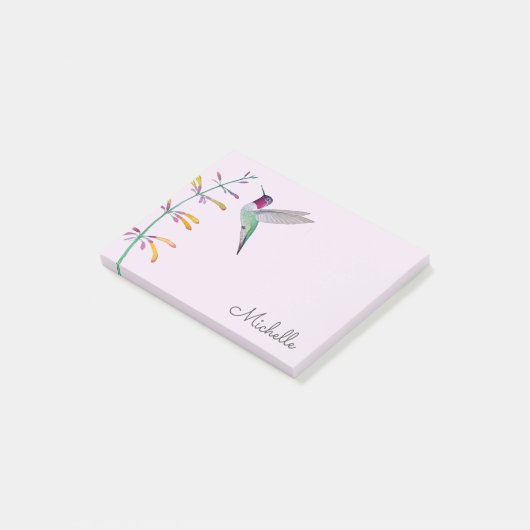 Custom Anna's Hummingbird  Post-it Klebezettel (angewinkelt)