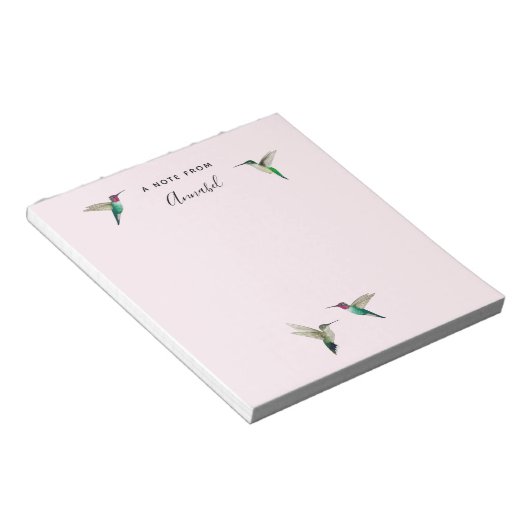 Custom Anna's Hummingbirds Notizblock (angewinkelt)