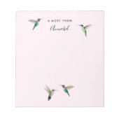 Custom Anna's Hummingbirds Notizblock (Vorderseite)