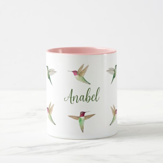 Custom Anna's Hummingbirds Tasse (Zentrum)