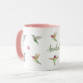Custom Anna's Hummingbirds Tasse (Vorderseite Links)