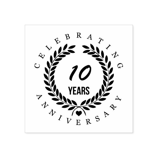 Custom Anniversary Leaaath Gummistempel (Prägung)