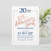 CUSTOM ANNIVERSARY PARTY INVITE Corporate Marine 2 Einladung (Stehend Vorderseite)