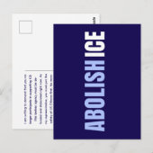 Custom Anti Abolish ICE Political Postcard Postkarte (Vorne/Hinten)
