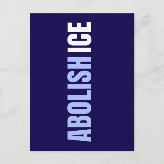 Custom Anti Abolish ICE Political Postcard Postkarte (Vorderseite)