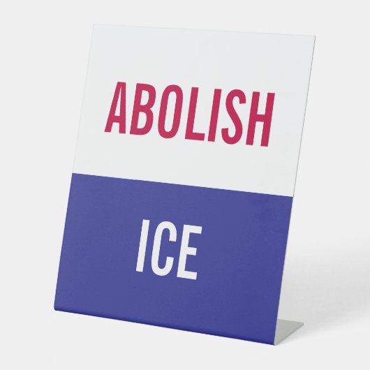 Custom Anti ICE Personal Protest Sockelschild (Vorderseite)