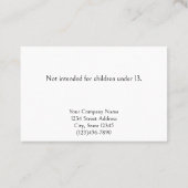 Custom Antique Study Earring Juwelier Display Card Terminkarte (Rückseite)