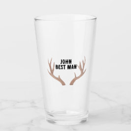 Custom antler Glass Tumbler