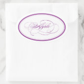 Custom_Apple Oval Ovaler Aufkleber (Tasche)