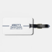 Custom Apres Ski Family Friends Ski Trip Group Gepäckanhänger (Rückseite horizontal)