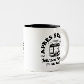 Custom Apres Ski Family Friends Ski Trip Group Zweifarbige Tasse (VorderseiteRechts)