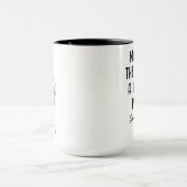 Custom April Birth Flower - Personalized Name Tasse (Zentrum)