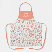 Custom Apron with Red Poppies Schürze (Vorderseite)