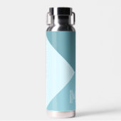 Custom Aqua Aquamarin Seafoam Ozean Blau Farbe Trinkflasche (Vorne)