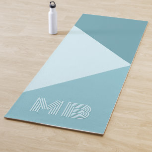 Custom Aqua Aquamarin Seafoam Ozean Blau Farbe Yogamatte