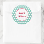 Custom Aqua Kitchen Stickers (Tasche)