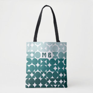 Custom Aqua Seafoam Aquamarines Green Retro Art Mu Tasche