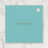 Custom Aqua Sky Hummingbird Geschenkanhänger (Rückseite)