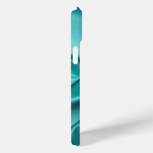 Custom Aqua Turquoise Diamonds Liebe Herzmuster Case-Mate iPhone Hülle (Rückseite / Rechts)