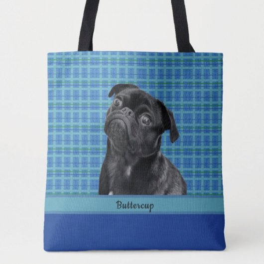 Custom Aquamarin Blue Aqua and Turquoise Dog Foto Tasche
