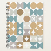 Custom Aquamarin Blue Green Gray Taupe Beige Muste Planer (Vorderseite)