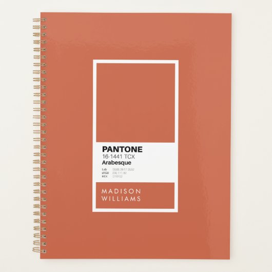 Custom Arabesque Notebook | Personalisiert Terraco Planer (Vorderseite)