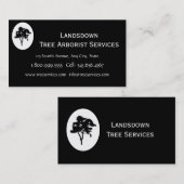 Custom Arborist Tree Services Visitenkarte (Vorne/Hinten)