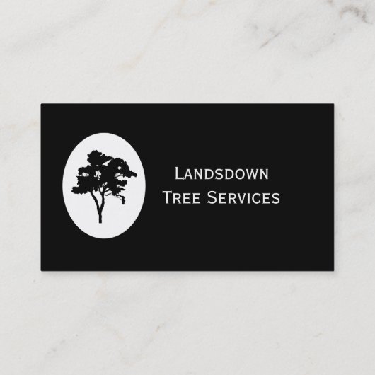 Custom Arborist Tree Services Visitenkarte (Rückseite)