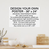 Custom ARCHIVAL HEAVYWEIGHT POSTER 36"x24" (Küche)