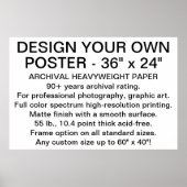 Custom ARCHIVAL HEAVYWEIGHT POSTER 36"x24" (Vorne)