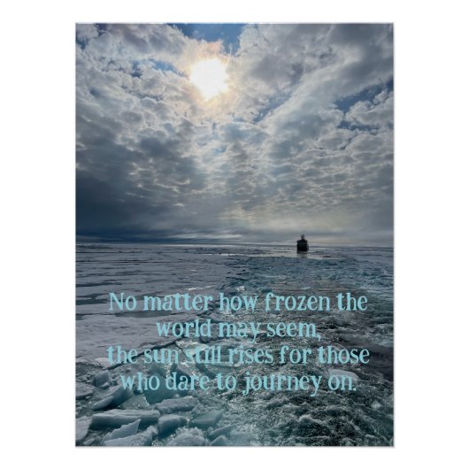 Custom Arctic Landscape, Photography, Motivational Poster (Vorderseite)