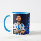 Custom Argentina Jersey Mug – Number 10 Football C Tasse (Links)