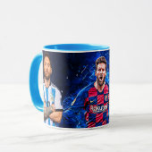 Custom Argentina Jersey Mug – Number 10 Football C Tasse (Vorderseite Links)