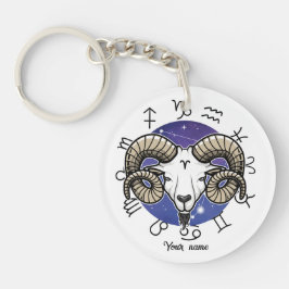 Custom Aries & Leo Acryl Keychain Schlüsselanhänger