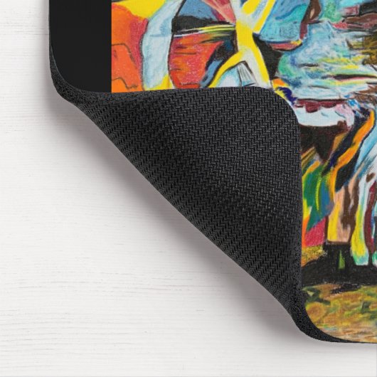 Custom Art Cat and Mouse Pad Mousepad (Ecke)