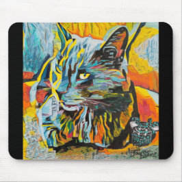 Custom Art Cat and Mouse Pad Mousepad