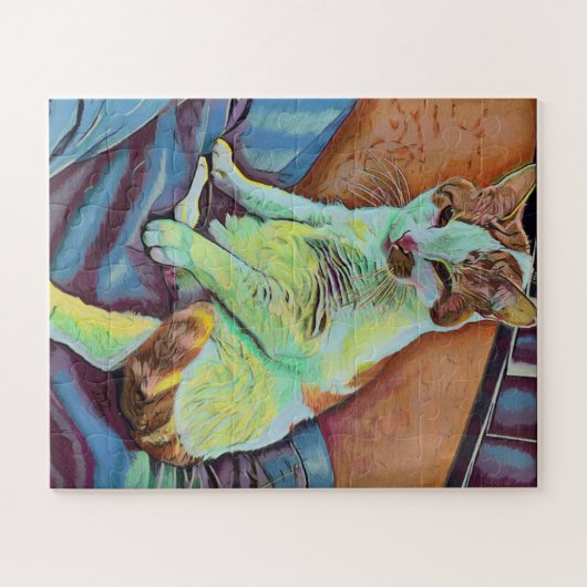 Custom Art Cat Puzzle (Horizontal)