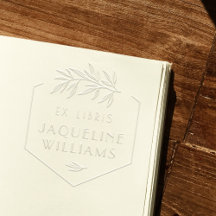 Custom Art Deco Botanische Bibliothek Ex Libris