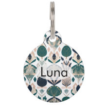 Custom Art Deco Easter Gold Bunny | Pet ID Tag