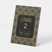 Custom Art Deco Thank You Tabletop Sign Sockelschild (Vorderseite)