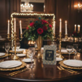 Custom Art Deco Thank You Tabletop Sign Sockelschild