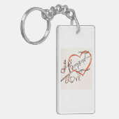 custom art design calligraphy schlüsselanhänger (Vorderseite links)