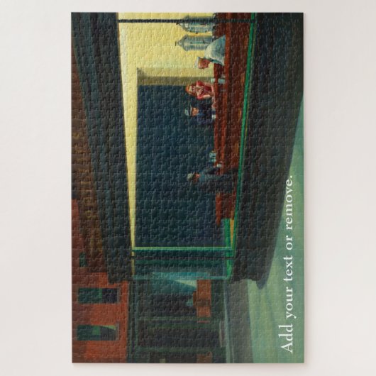 Custom Art, "Nighthawks" von Edward Hopper, 1942. Puzzle (Vertikal)