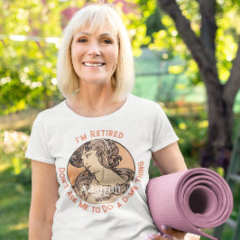 Custom Art Nouveau Pensionierung Geschenke für ihr T-Shirt
