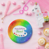 Custom Art Party Plate | Paint Party Pappteller (Party)