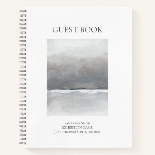 Custom Art Show Ausstellung Gästebuch Notizblock (Vorderseite)
