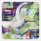 Custom Art Square Stickers (Vorderseite)