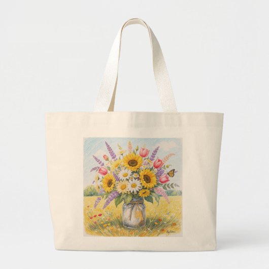 Custom Art Tote Bag – Stylish & Eco-Friendly Jumbo Stoffbeutel (Vorne)